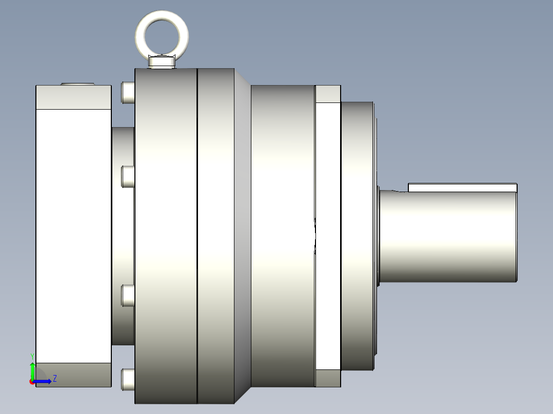 多摩川行星减速机TB-180-L1-35KA左视图