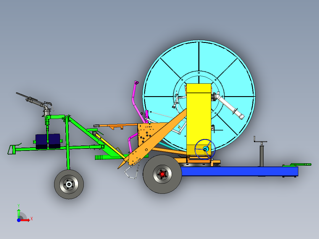 自动灌溉模型前视图