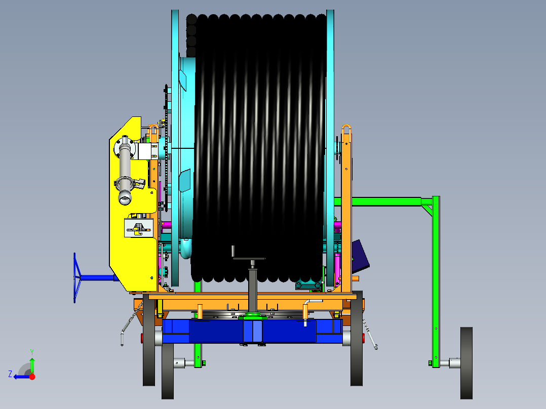 自动灌溉模型右视图