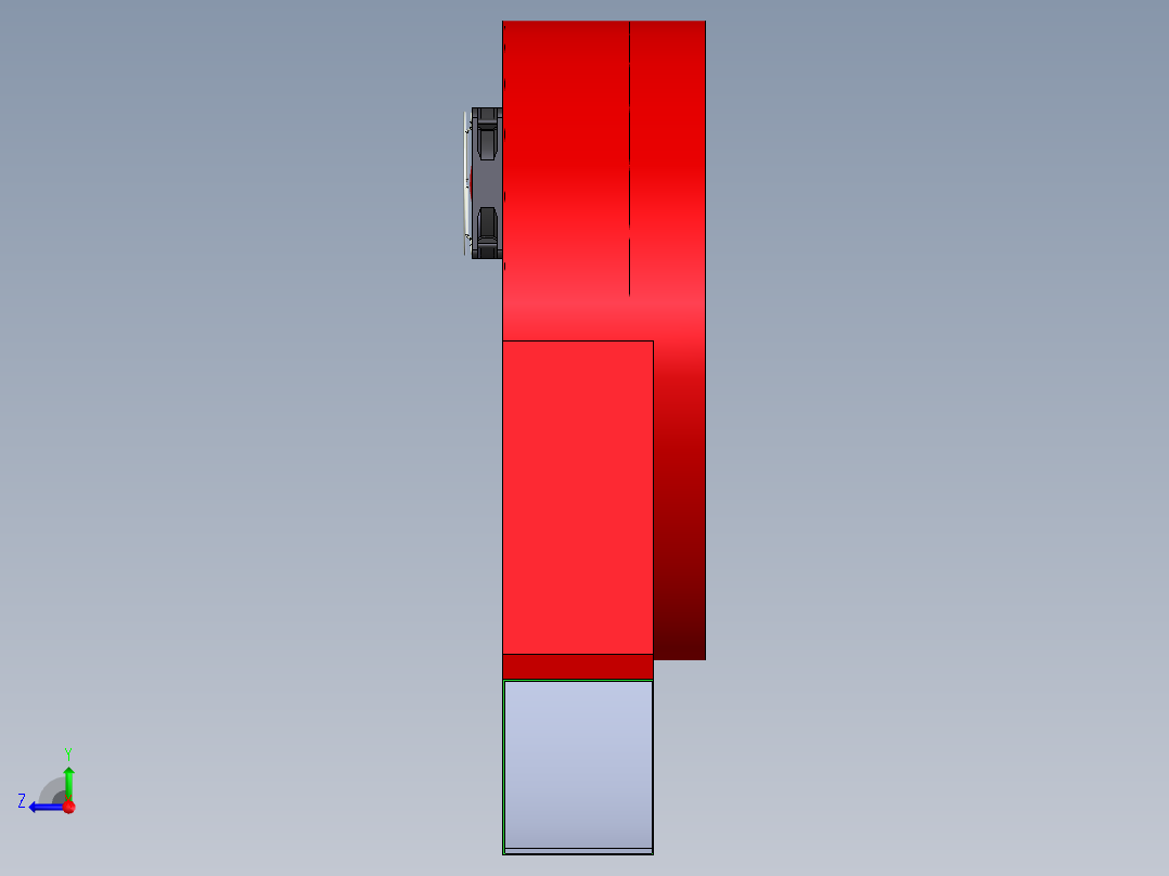 粮食（谷物）烘干机设计1右视图