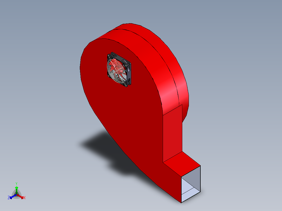 粮食（谷物）烘干机设计1正等轴测图