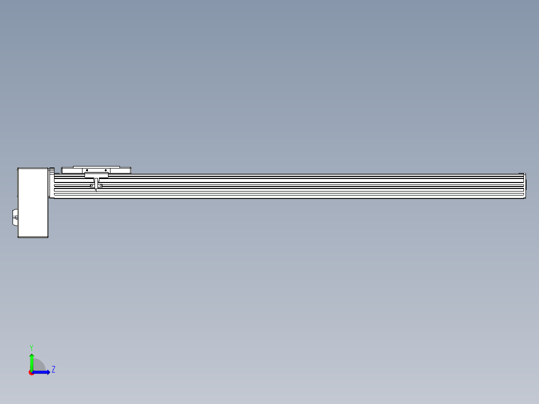 同步带全封闭直线模组TPA-HCB-110D-90-L800-RP-C-P40-N3左视图