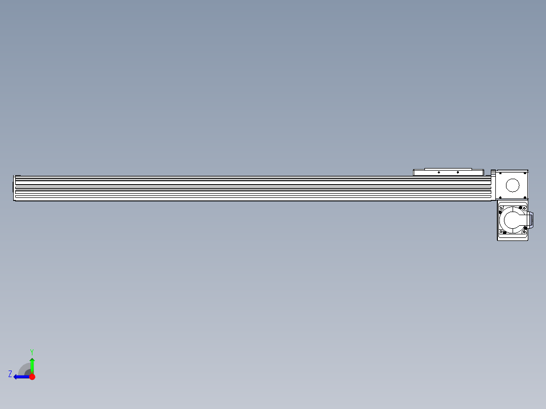 同步带全封闭直线模组TPA-HCB-110D-90-L800-RP-C-P40-N3右视图