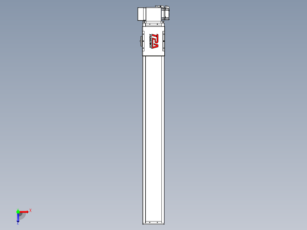 同步带全封闭直线模组TPA-HCB-110D-90-L800-RP-C-P40-N3俯视图