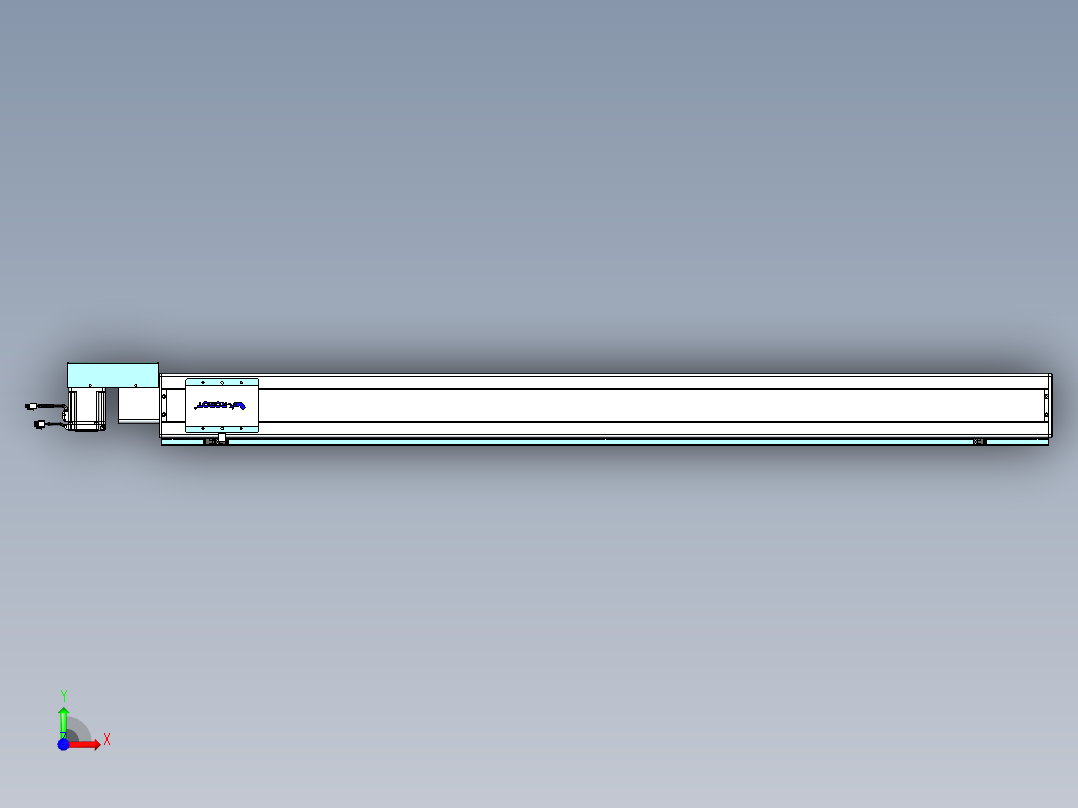 威洛博VBC同步带传动一无尘环境VBC14-L45-S1650-BR-ZP75-C3前视图