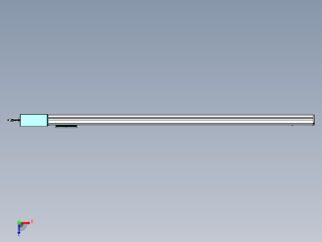 威洛博VBC同步带传动一无尘环境VBC14-L45-S1650-BR-ZP75-C3俯视图