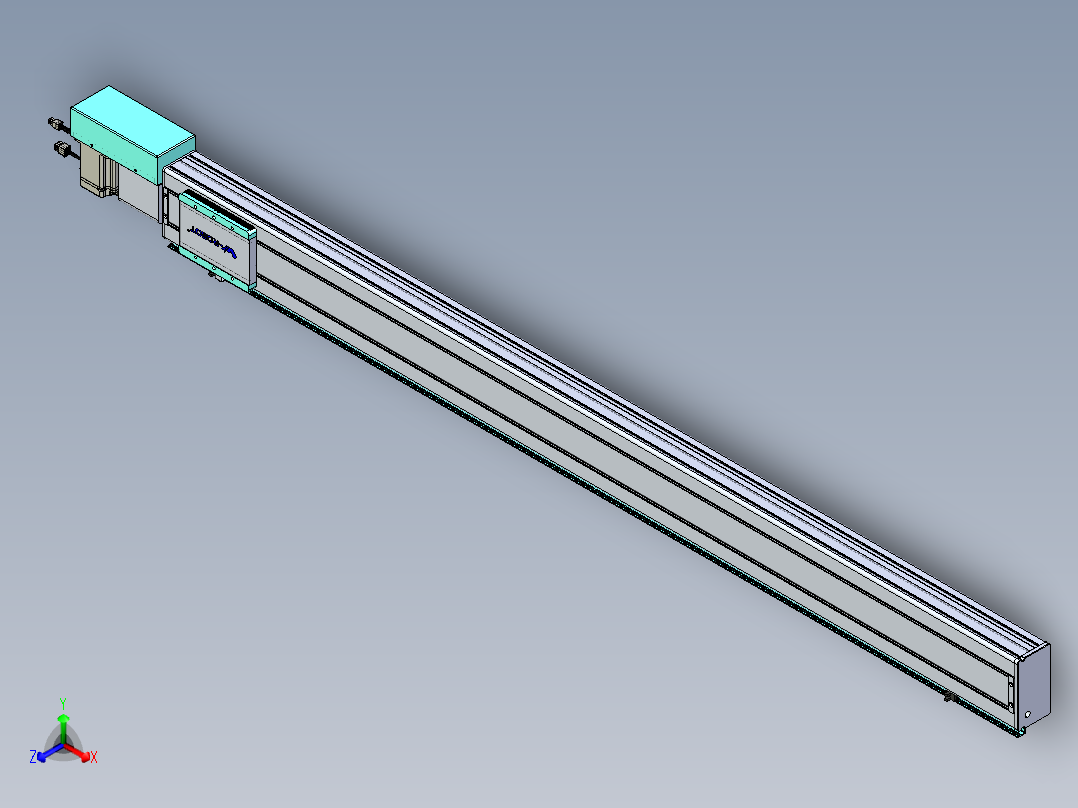 威洛博VBC同步带传动一无尘环境VBC14-L45-S1650-BR-ZP75-C3正等轴测图