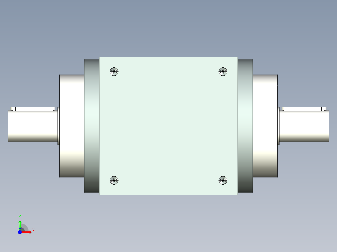 换向器PW140双轴旋转方向不同 PLX120-L1 22-110-145-M8.stp前视图