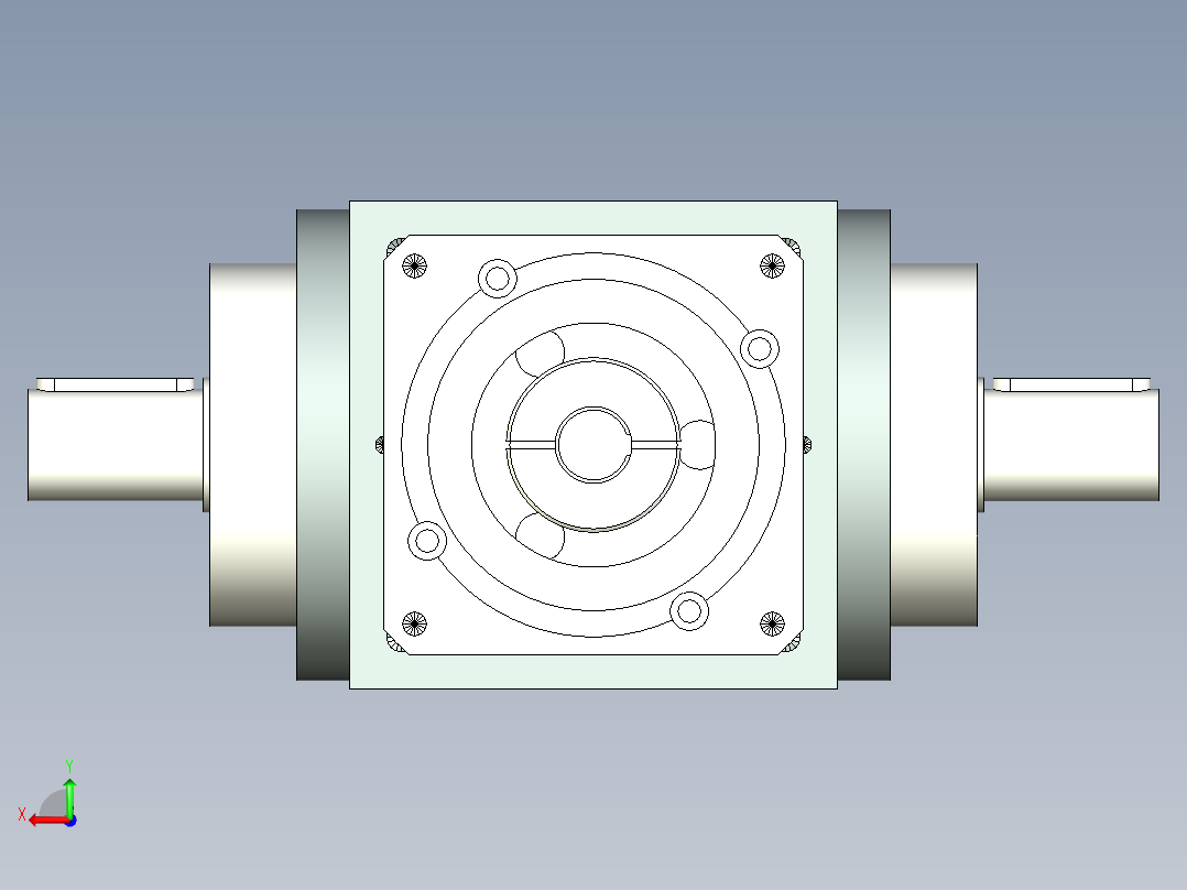 换向器PW140双轴旋转方向不同 PLX120-L1 22-110-145-M8.stp后视图