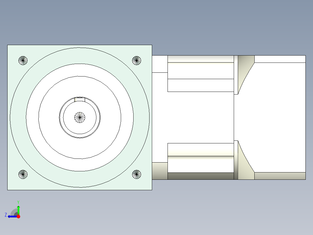 换向器PW140双轴旋转方向不同 PLX120-L1 22-110-145-M8.stp右视图