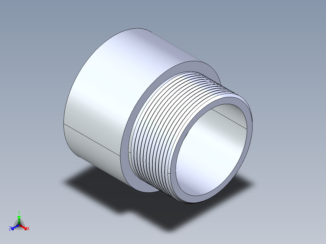 CPVC管件15-Sch80_MaleAdapter_SxMPT_9836-030 _3in正等轴测图