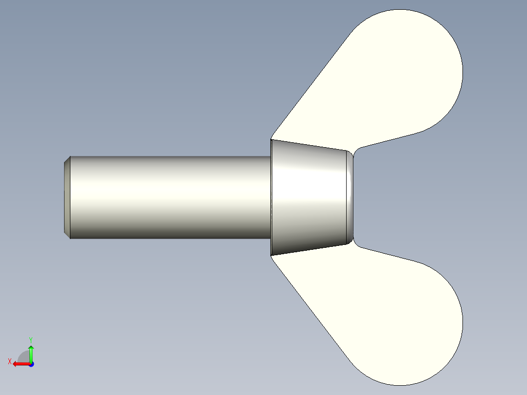 带耳螺钉-DIN_316_Wing_screws_20x2.5x50-42.5-29_90_6.9_46.5_20.stp后视图