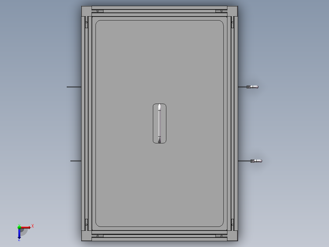 可移动立面投影盒子俯视图