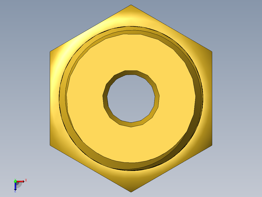 管件接头、螺纹接头、三通(65)俯视图