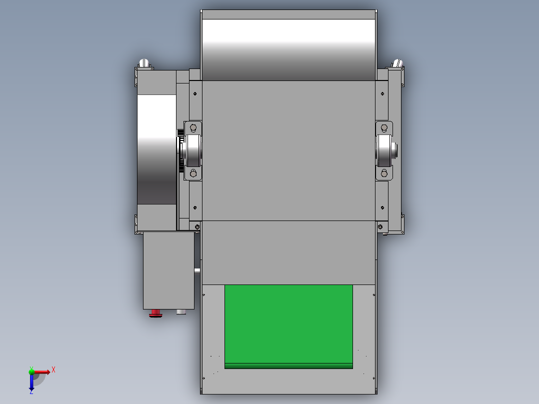 小麦脱粒机sw17可编辑俯视图