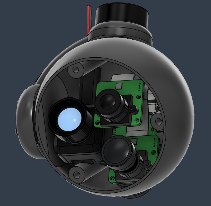 封闭式微型万向球摄像机