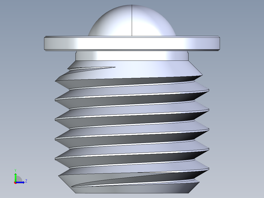 球形紧固件左视图