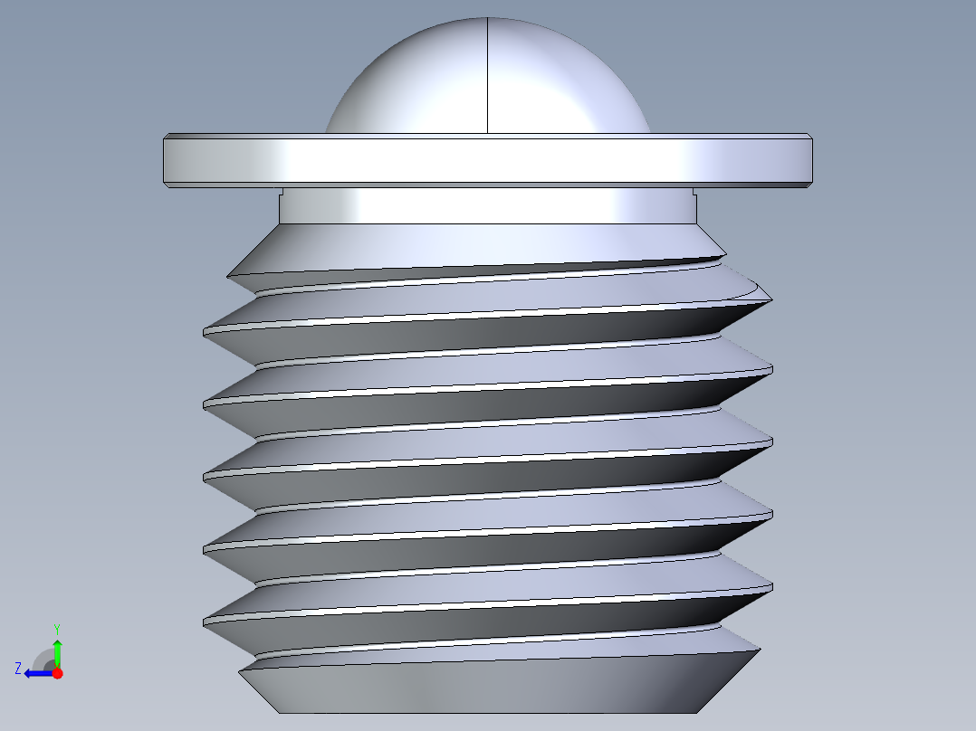 球形紧固件右视图