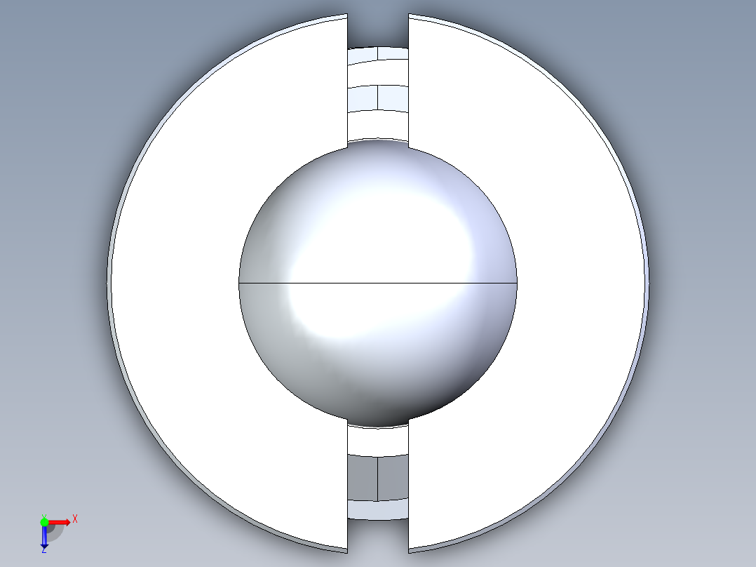 球形紧固件俯视图