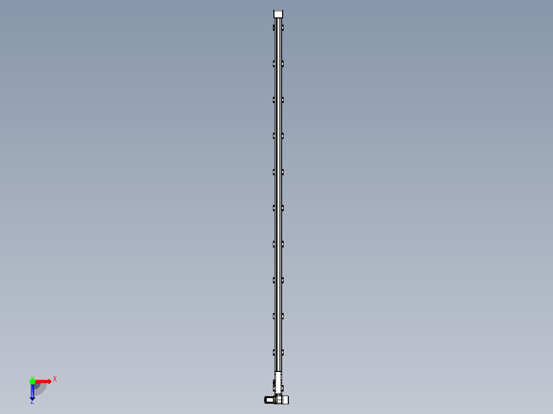同步带滑台-欧规B8-L88-S3900-L-ZP75-D3-N10俯视图