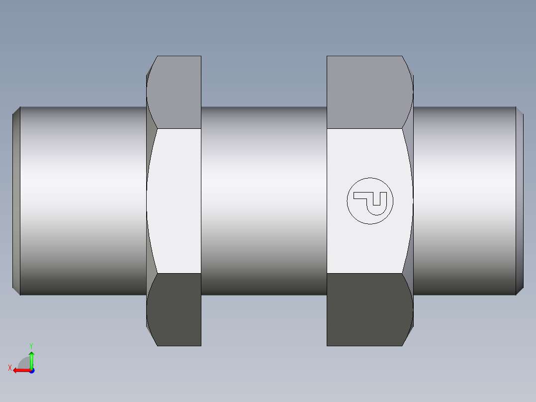 卡套式工业通用硬管接头EO_Bulkhead_union_SV16SOMD71后视图