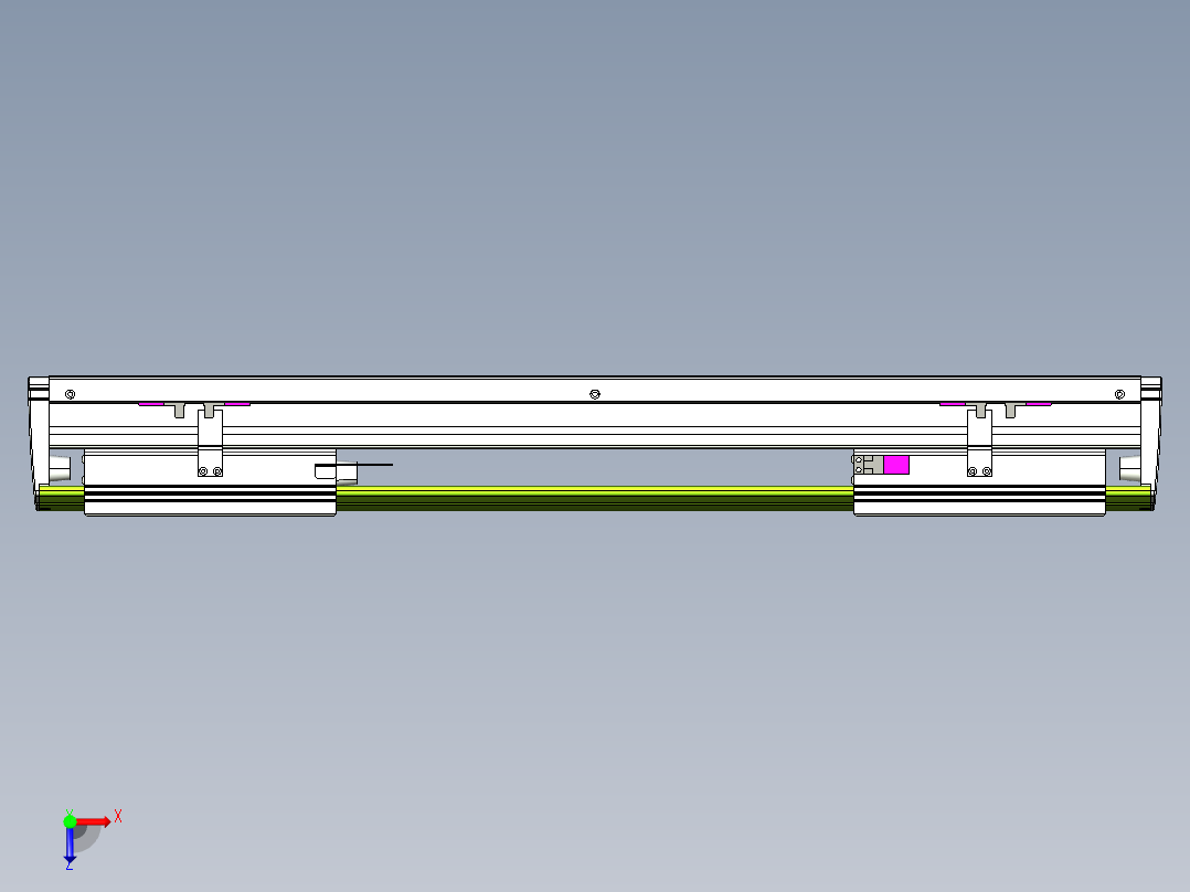 威洛博VL系列3d模型模组2VL22H2Y-S350俯视图