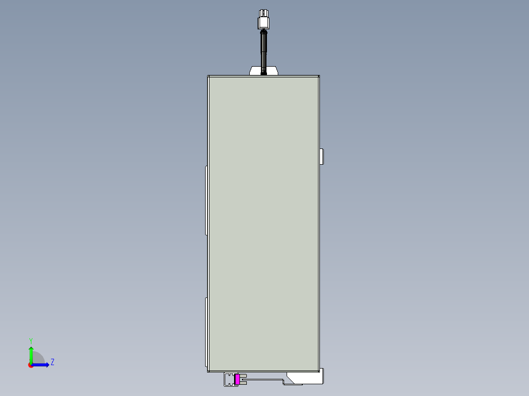 VF丝杆传动-一般环境VF27-Lxx-C-S2000-BR-ZP75-D3左视图