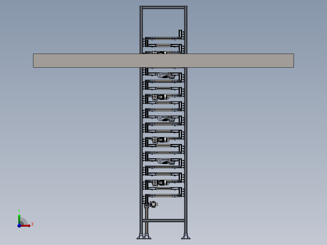 A柔性螺旋机前视图