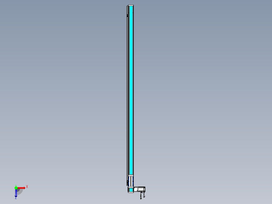 威洛博LB.GB同步带传动--欧规系列LB6A-L130-S2000-BL俯视图