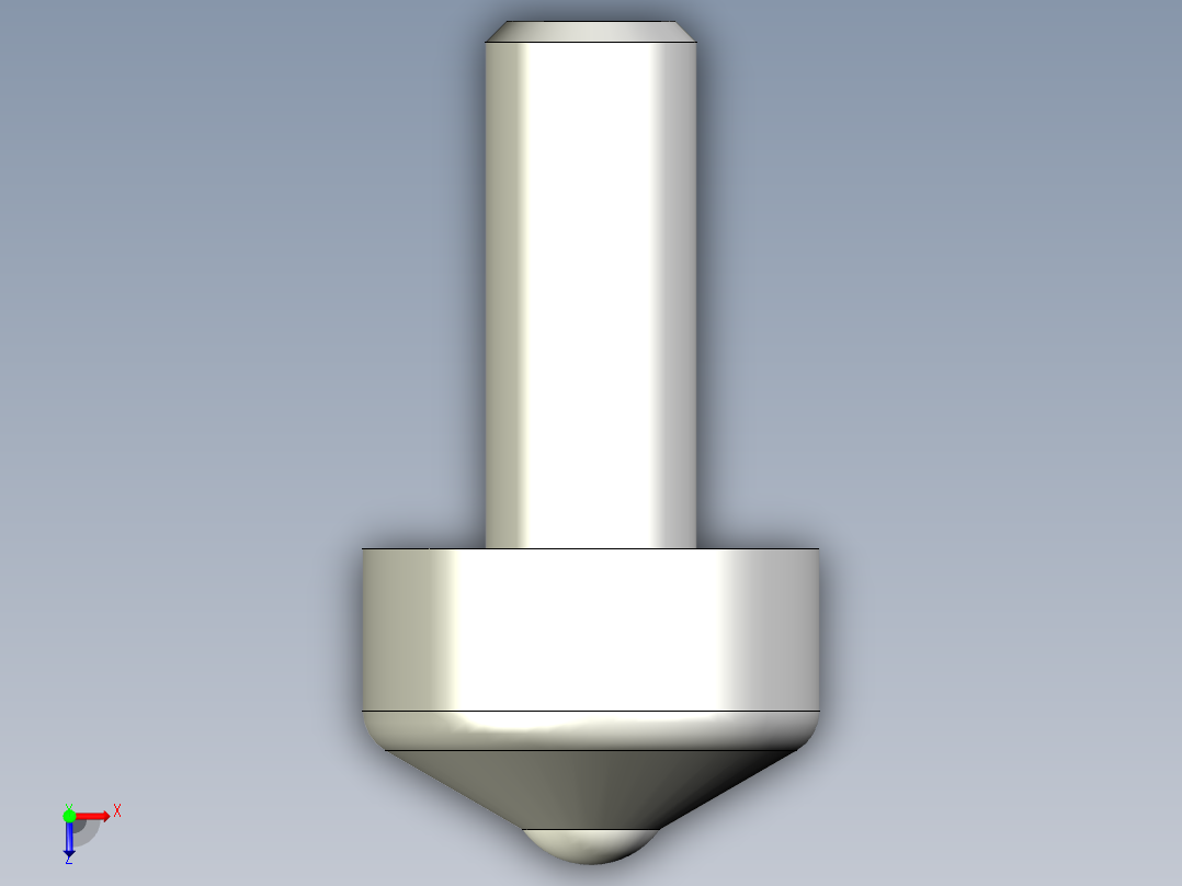 萬向滾珠53-3D多系列多零件图纸模型俯视图