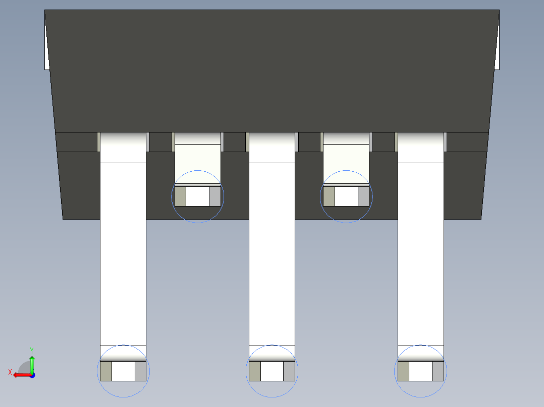 集成电路封装-ST-Pentawatt-V后视图