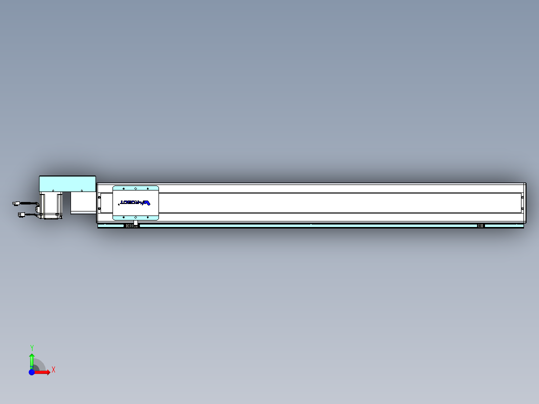 威洛博VBC同步带传动一无尘环境VBC14-L45-S1200-BR-ZP75-C3前视图
