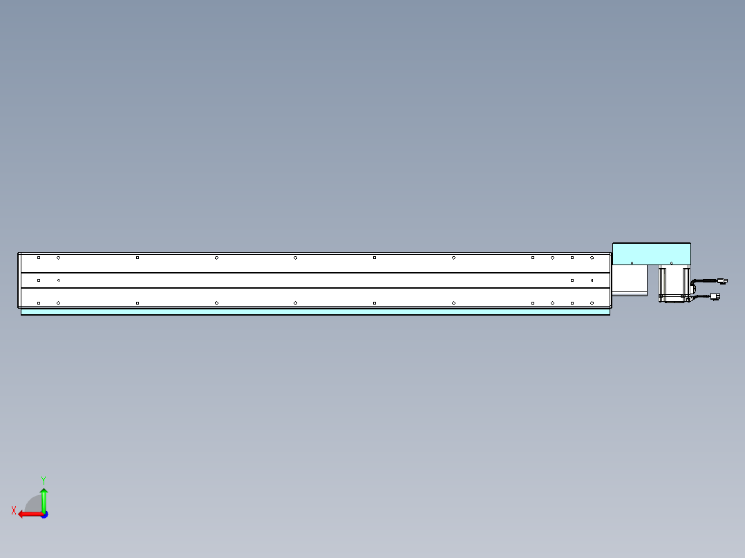 威洛博VBC同步带传动一无尘环境VBC14-L45-S1200-BR-ZP75-C3后视图