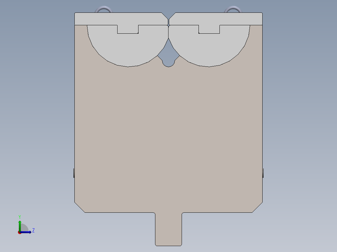 类似于Rolla-V模具，用于无标记弯曲左视图