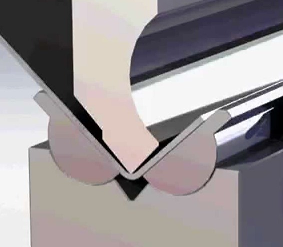 类似于Rolla-V模具，用于无标记弯曲