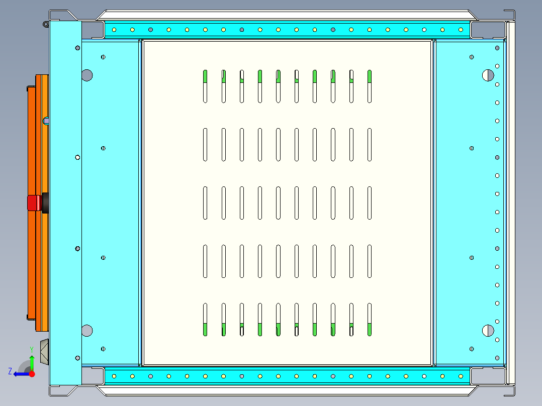 成套组装变频机柜右视图