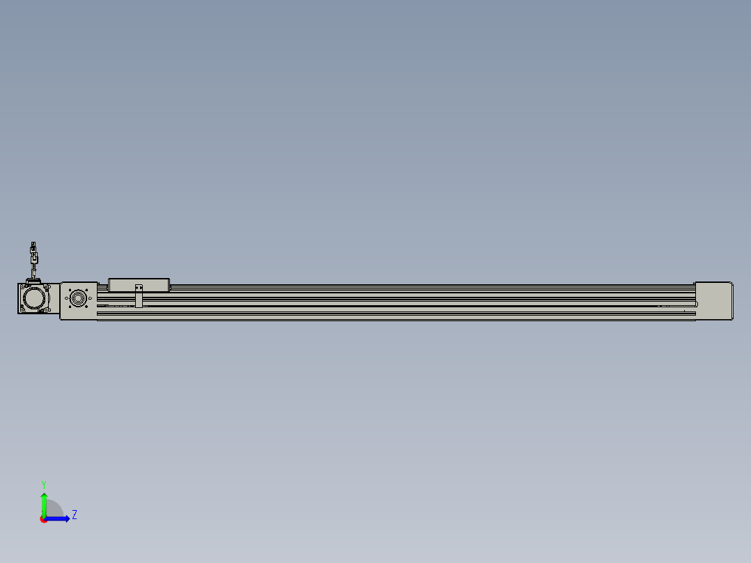 威洛博直线电机模组EB6-L70-S1100-BR-P40-MS3左视图