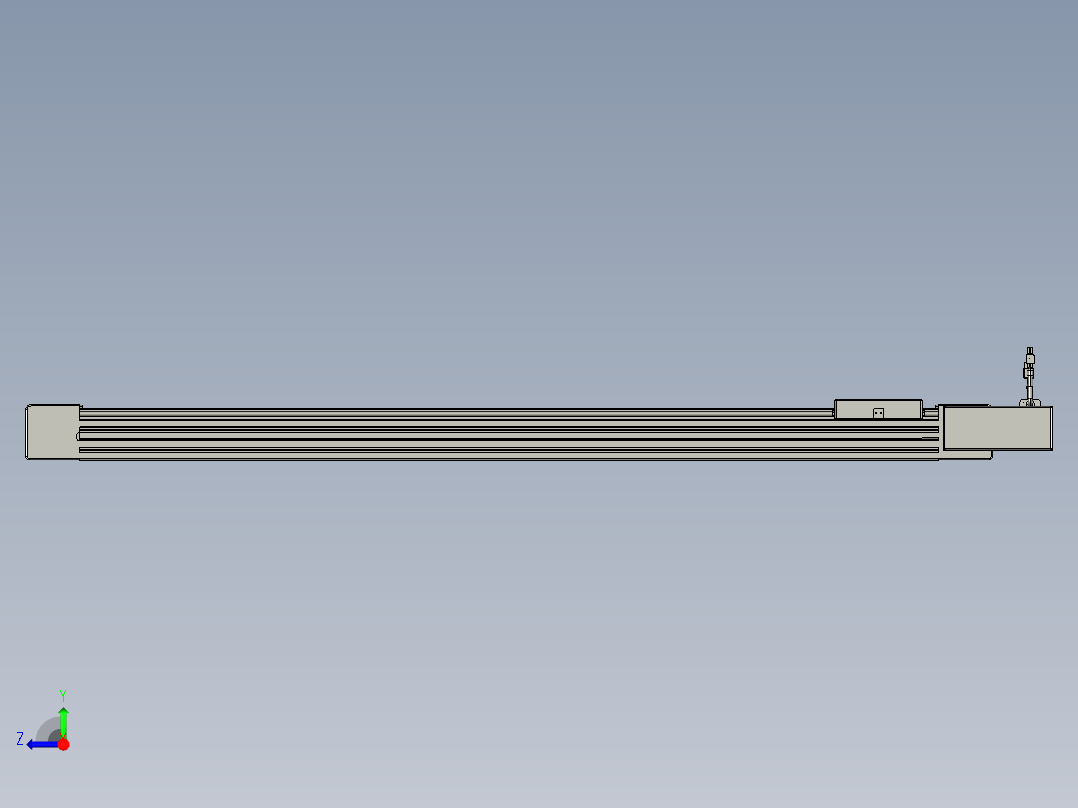 威洛博直线电机模组EB6-L70-S1100-BR-P40-MS3右视图