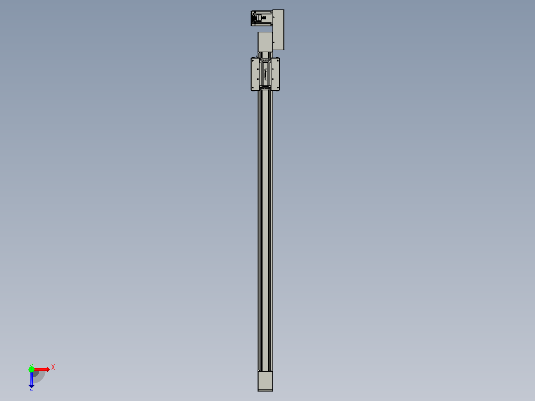 威洛博直线电机模组EB6-L70-S1100-BR-P40-MS3俯视图