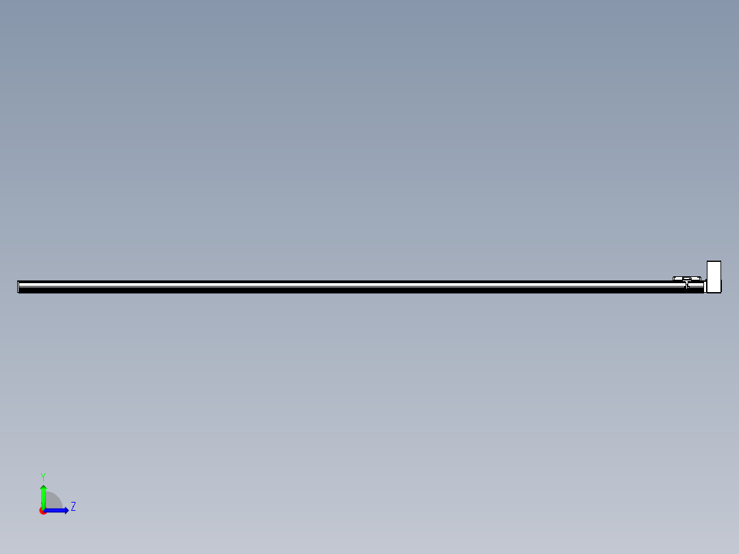 同步带全封闭直线模组TPA-HCB-105D-90-L3000-LU-C-P20-N3左视图