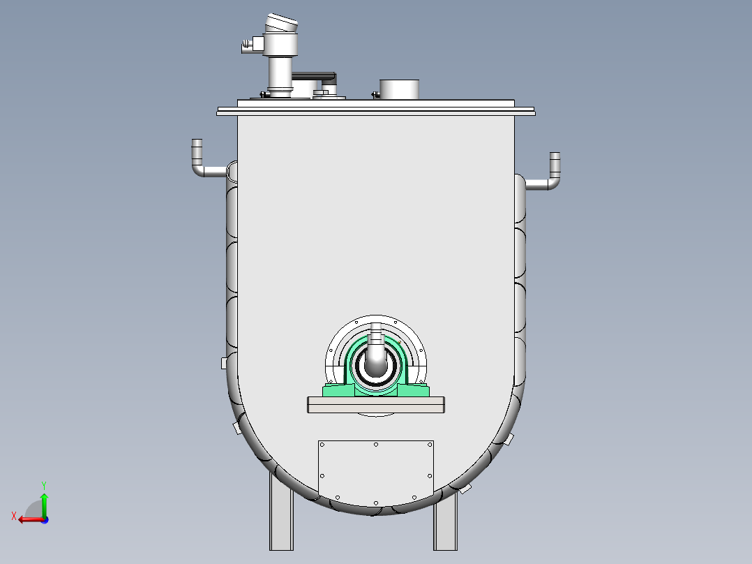 烘干搅拌机（油温加热）后视图