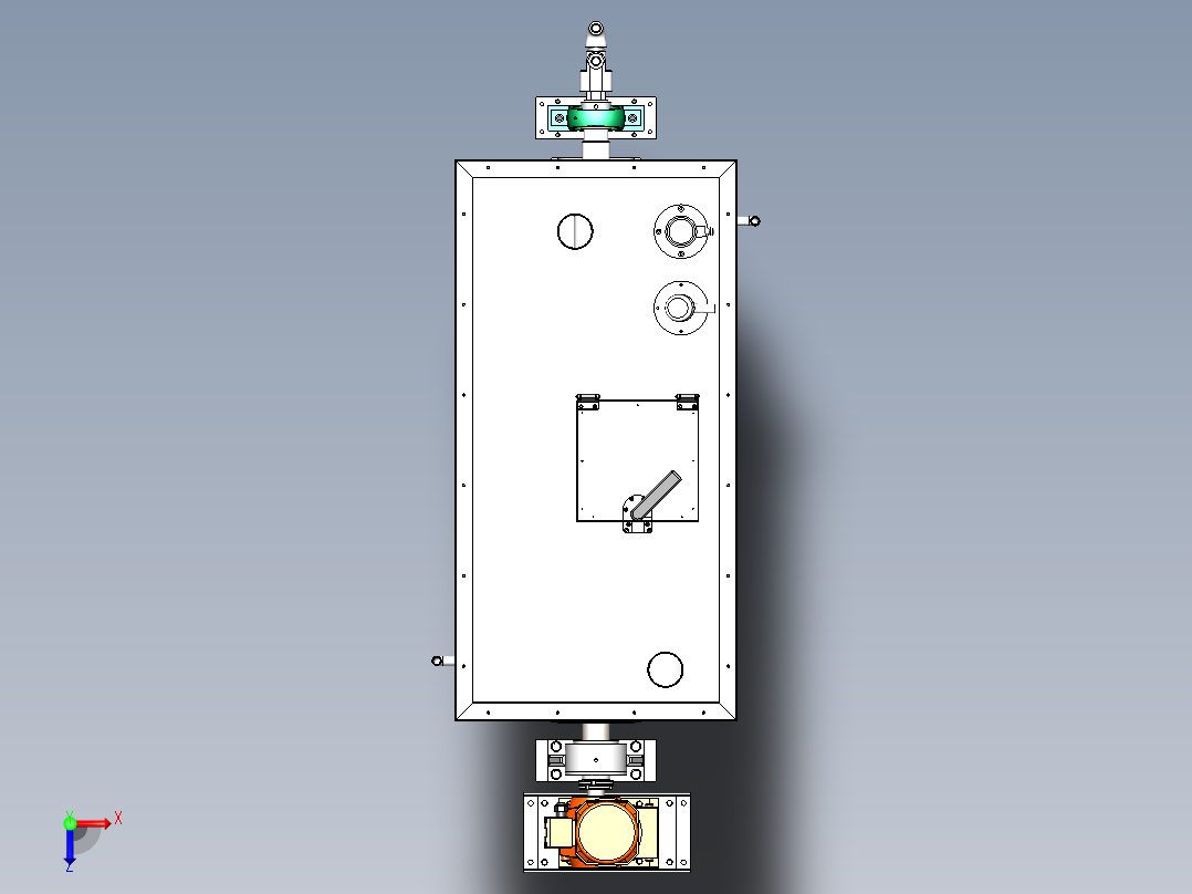 烘干搅拌机（油温加热）俯视图