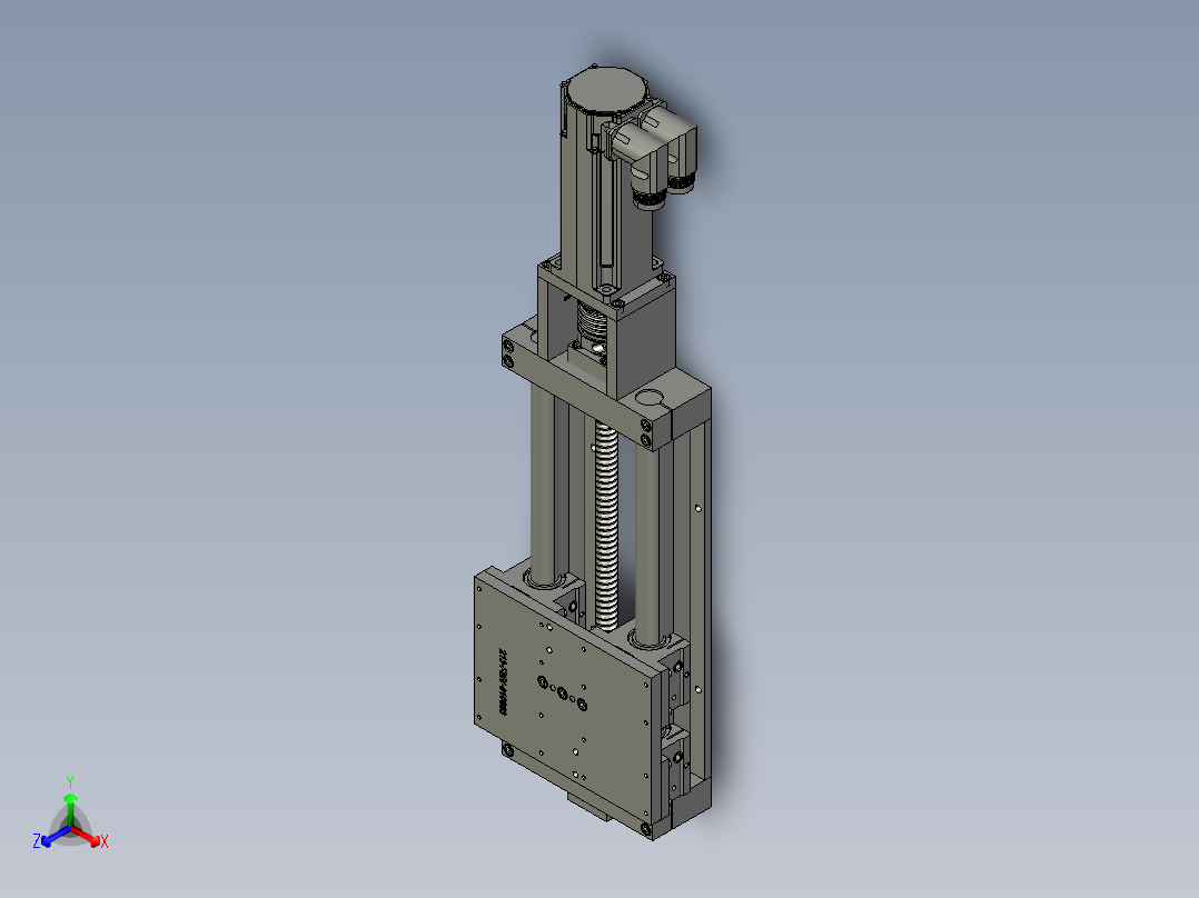 移动平台 带伺服（直径16mm 行程175mm）正等轴测图