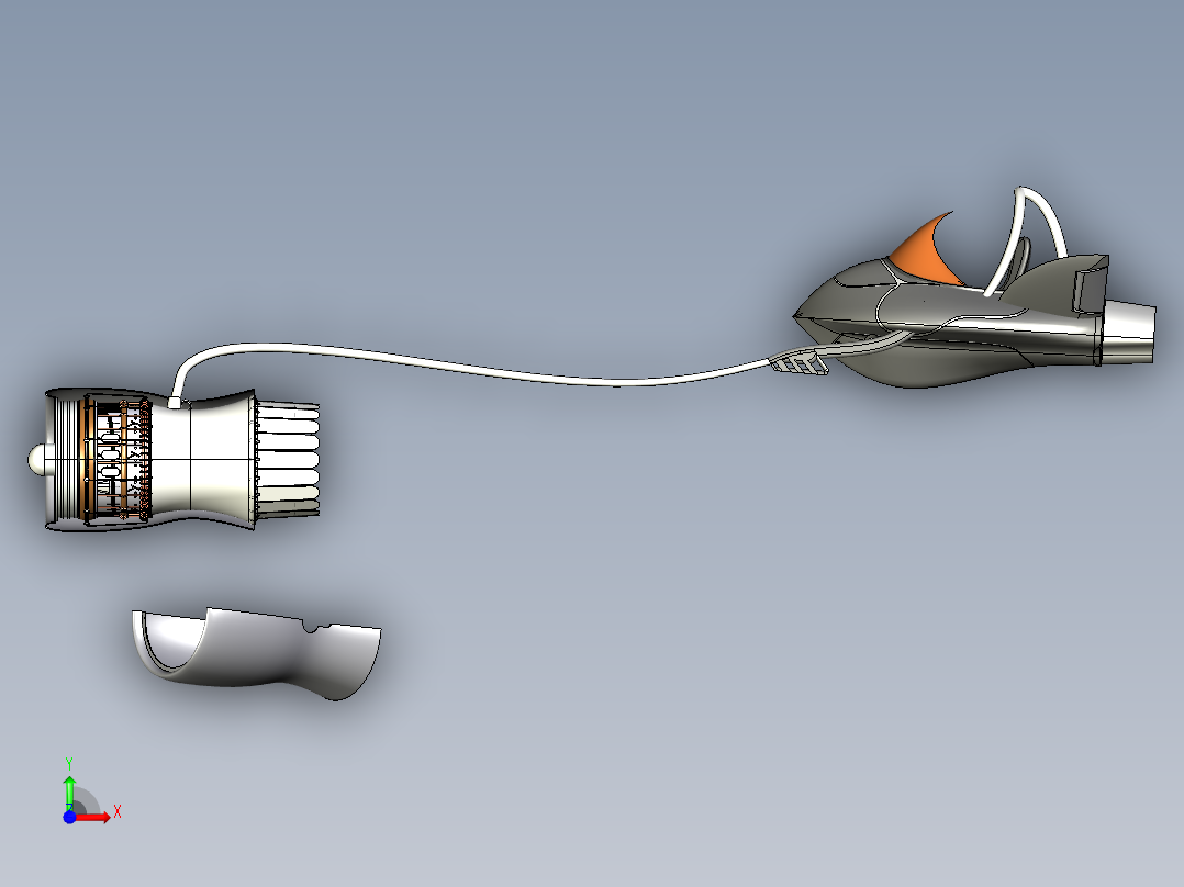 星球大战飞船前视图