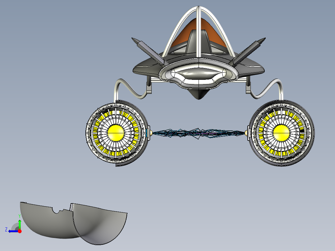星球大战飞船右视图