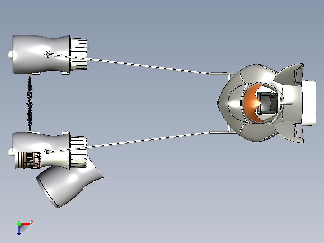 星球大战飞船俯视图