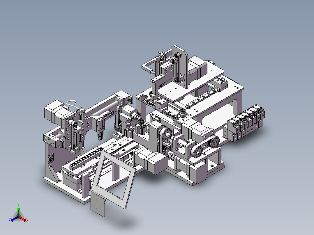 非标机械传动装置正等轴测图