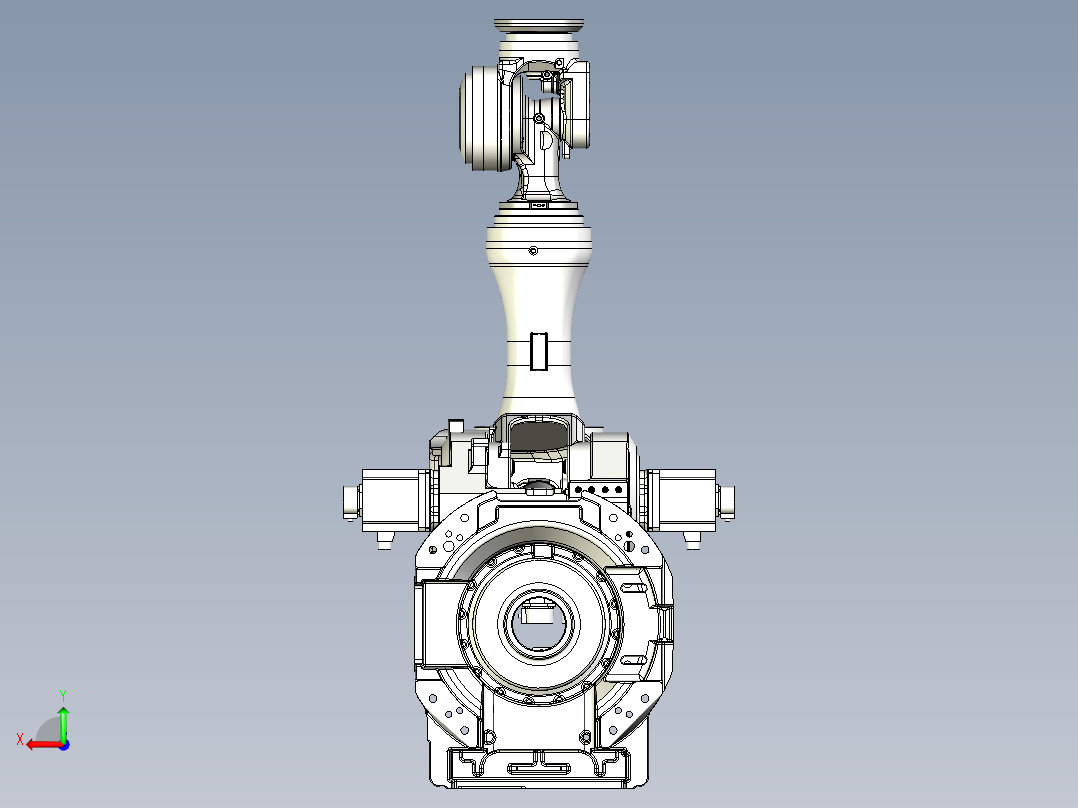 那智机器人nachi mc350 6axis industrial robot后视图