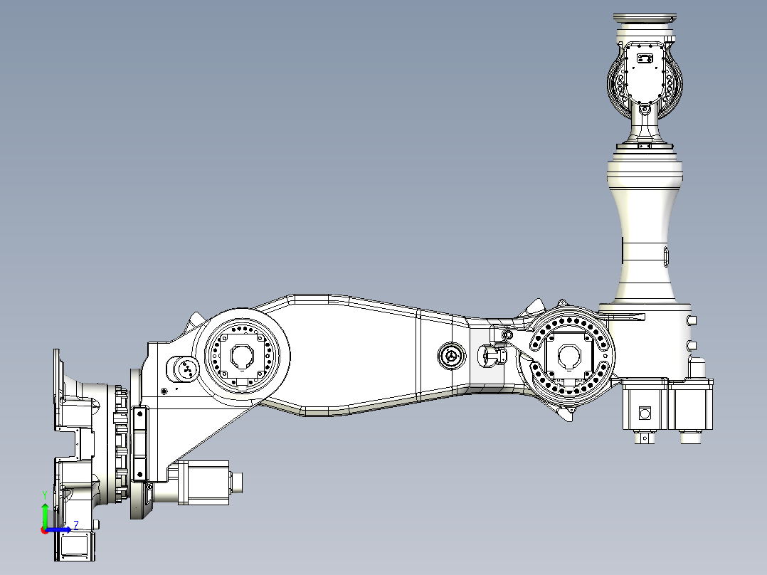 那智机器人nachi mc350 6axis industrial robot左视图
