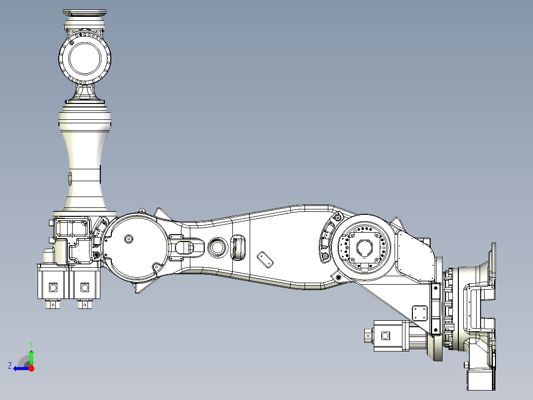 那智机器人nachi mc350 6axis industrial robot右视图